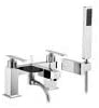 Abode Marino Deck Mounted Bath Shower Mixer & Shower Handset Kit