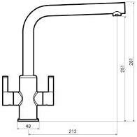 Abode AT1256 Althia Monobloc Dual Lever Mixer