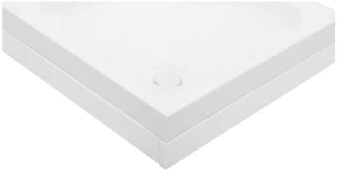 Just Trays A1770M100 White Merlin 1700 x 700 Shower Tray with Easy