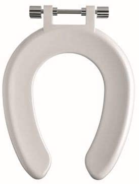 Twyford SA1304WH White Sola Open Front Ring Seat with SS Hinge for the