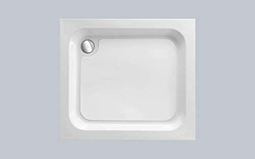 Just Trays A100140 White Ultracast 1000 mm Square Shower Tray