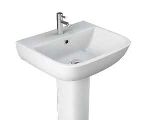 Arley 600 520mm Basin 1 Tap Hole