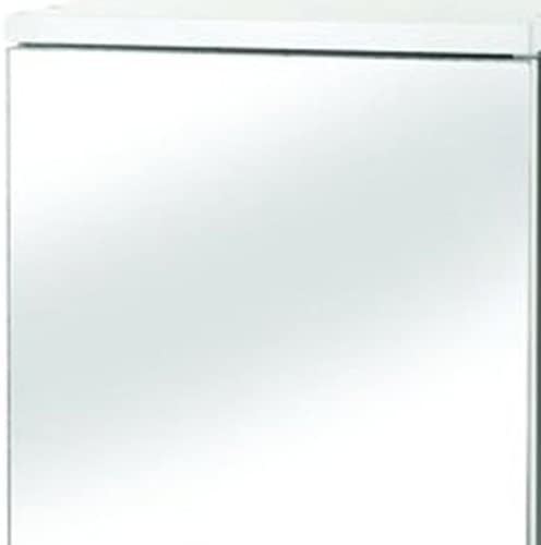 Croydex Simplicity Self-Assembly 1 Door Corner Mirror Cabinet (FSC MDF), White