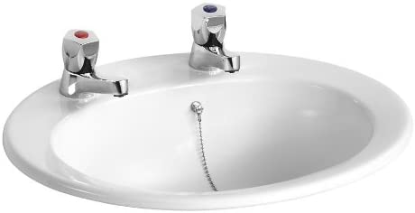 Armitage Shanks E895301 Sandringham 21 500mm 2 Tap Hole Countertop Washbasin