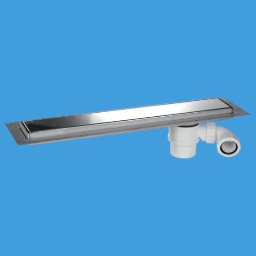 McAlpine CD800-P Polished Stainless Steel Linear Shower Drain Suitable For Tiled Floors