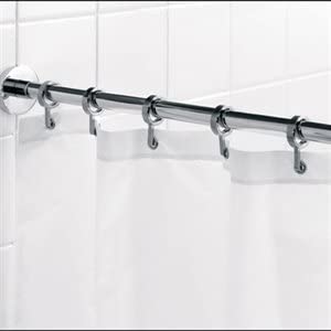 Croydex AD116541 Chrome Rods and Rails Luxury Round Rod, Bathroom