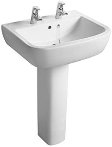 Ideal Standard T058501 Tempo 600mm 2 Tap Hole Washbasin