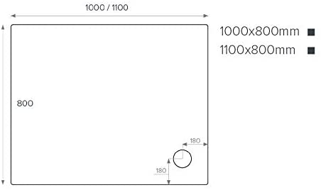 Just Trays Ultracast Rectangle Shower Tray