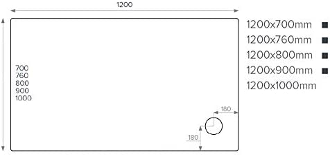 Just Trays Ultracast Rectangle Shower Tray