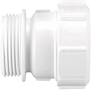 McAlpine S31U Straight Connector BSP Male x Universal-1.25 inch, White