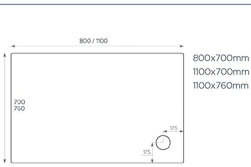 Just Trays Ultracast Rectangle Shower Tray