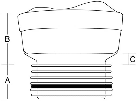 MULTIKWIK WC PAN Connector Straight - Old Style Pans MKS1