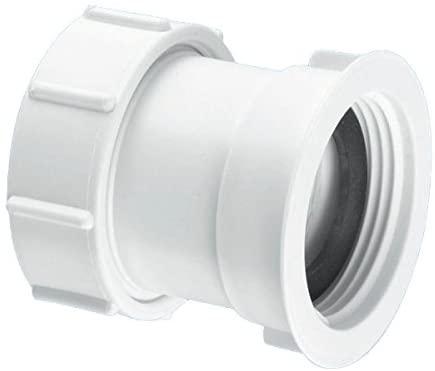 McAlpine S29 Straight Connector-Multifit x BSP Female Thread-1.25 inch, White