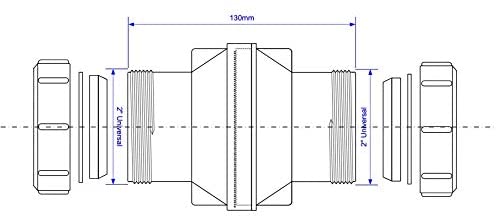 McAlpine ZWILF 2" In-Line Screened / Filter Pipe Coupling