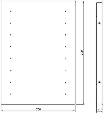 Arley Ranworth 16 LED 700 x 500mm Illuminated Mirror