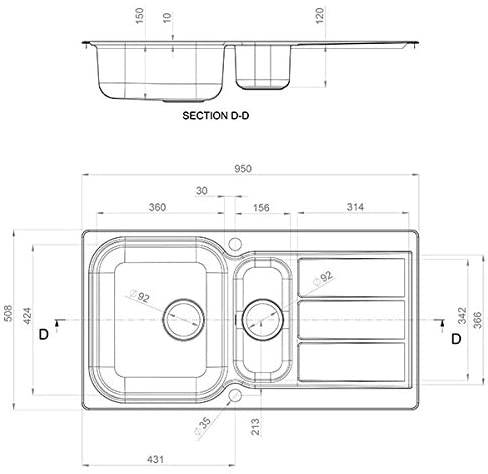 WORKTOPEXPRESS Rangemaster Sink collection - Available in a variety of Styles, Sizes and Finishes