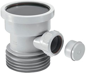 McAlpine DC1-GR-BO Drain Connector with Boss, Grey