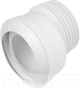 McAlpine MAC-4 MACFIT Offset WC Connector, White