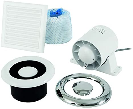 Xpelair AL100 93288AW 'Airline' Inline Shower Extractor Fan (Standard Model- NO Timer)