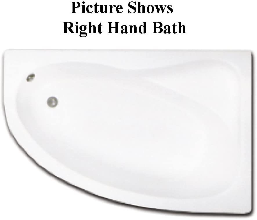 Orlando 1500mm x 1000mm L/H Offset Bath & Panel by JL Bathrooms