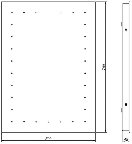 Arley Yarrow 700 x 500mm 30 LED Illuminated Mirror 237305