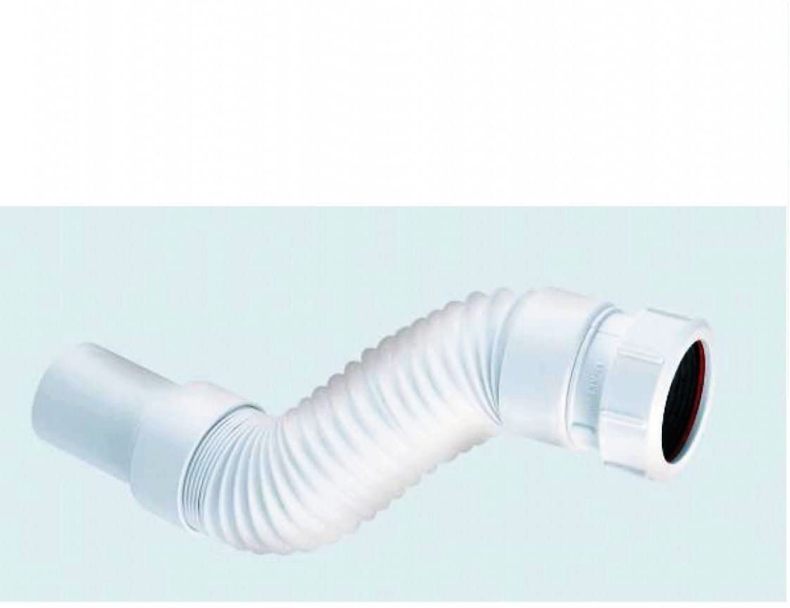 McAlpine FLEXCON6 Flexible Fitting Universal Connector, White