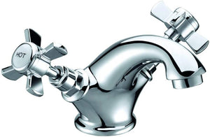 Trisen Wisley TT202 Two Handle Mono Basin Mixer (Full Turn Operation, No Waste)