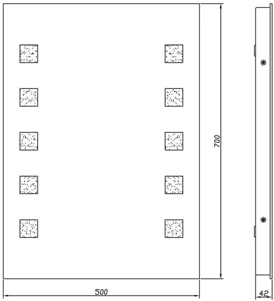 Arley Torside 700 x 500mm Back Lit Illuminated Mirror 237307