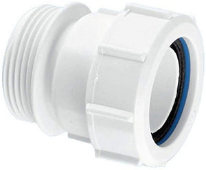 McAlpine S31M BSP Male Multi-Fit Straight Connector, White