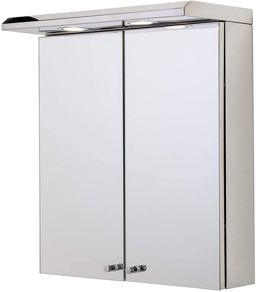 CroydEx Shire Double Door White Illuminated Cabinet