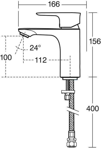 Ideal Standard A7063AA Concept Air Grande Basin Mixer, Chrome