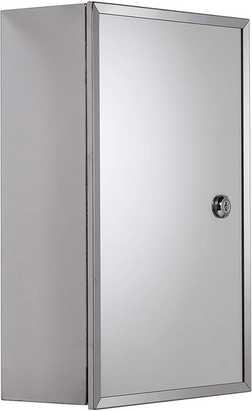 Croydex Trent Stainless Steel Lockable Medicine Cabinet