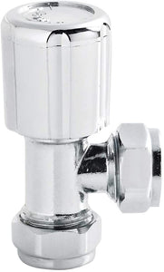 Nuie RV003 | Modern Bathroom Angled Radiator Valve, 78mm x 30mm, Chrome