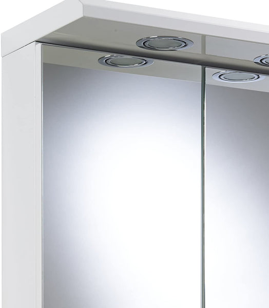 CroydEx Shire Double Door White Illuminated Cabinet