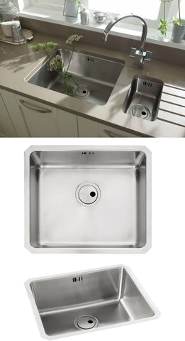 Abode Matrix R25 Large 1.0 Bowl Undermount Sink - AW5003