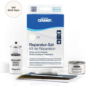 Cramer Ceramic / Enamel Repair Kit for Baths, Sinks and Counter Tops, Colour: Alpine White