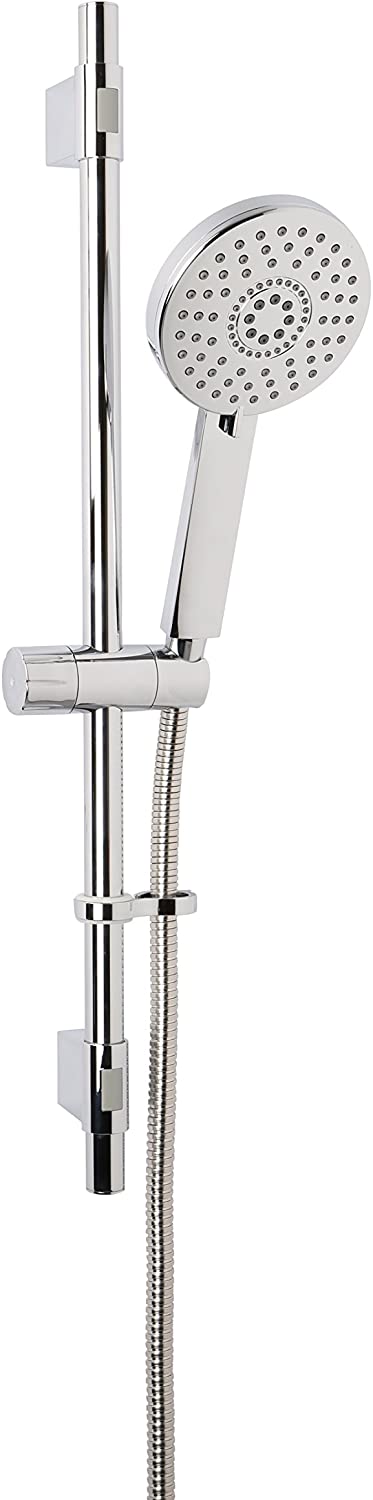 Croydex Matrix Five Function Shower Set, Metal, Chrome, 8 x 12 x 74 cm