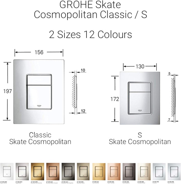 GROHE 389160A0 Skate Cosmopolitan WC Wall Plate