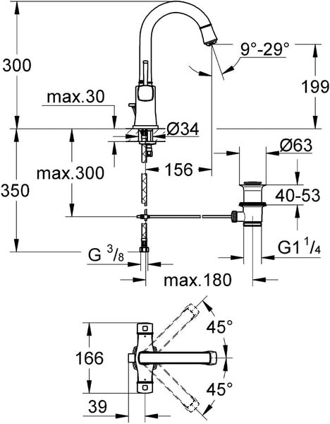 GROHE Grandera Basin Tap