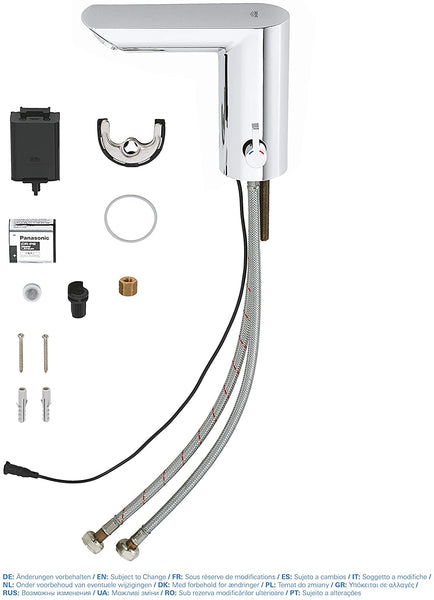 Grohe BAU Cosmopolitan E Infrared Electronics for Washbasin DN 15 with Mixing and Variable Adjustable Temperature Limiter