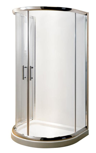 D-Shape Shower Enclosure and shower tray (Product Code: AQUD100)