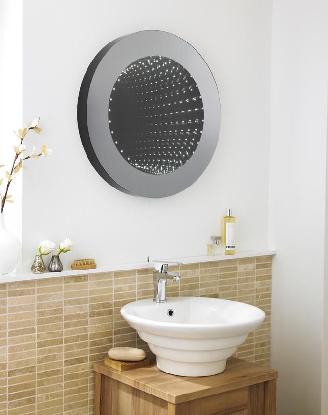 Round Illuminated Infinity Mirror (Product Code: LQ064)