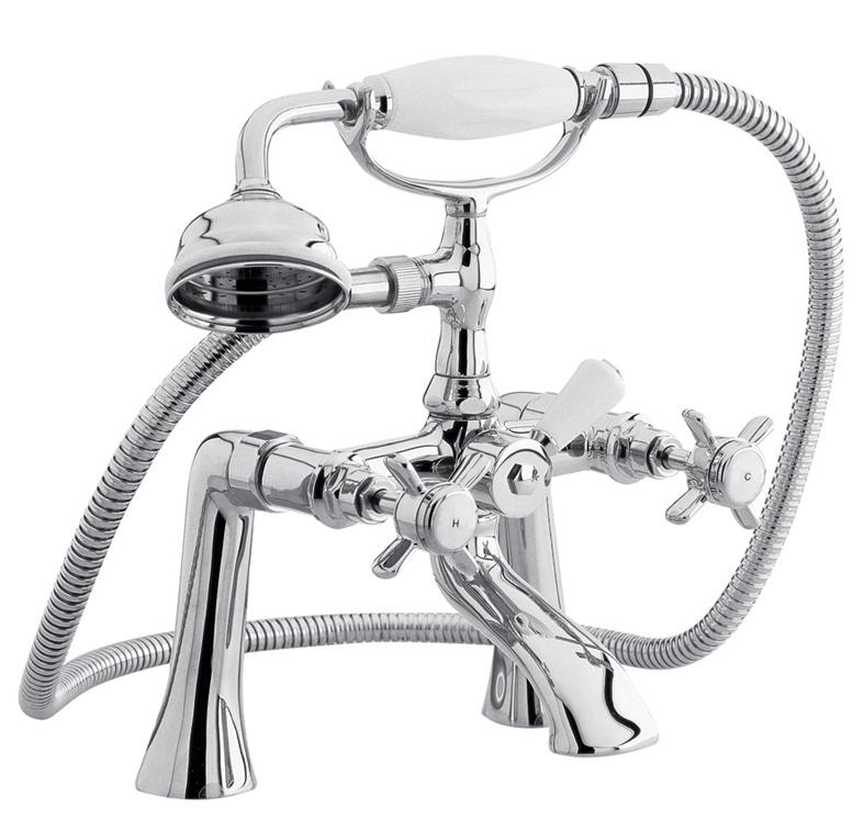 Traditional 1/2" Bath Shower Mixer, Chrome (Product Code: IJ324)